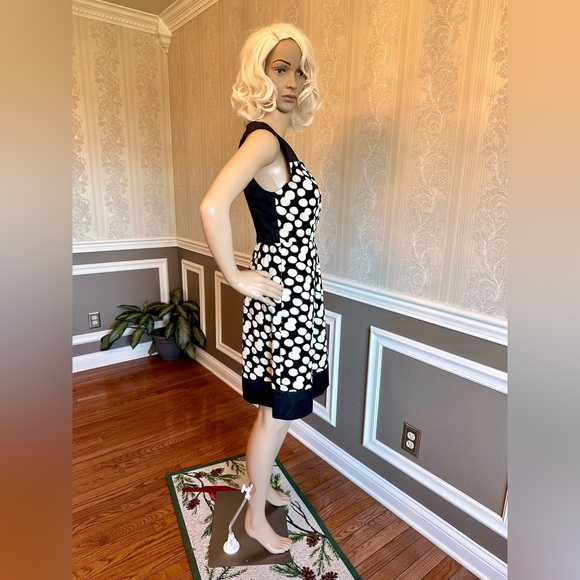 ANTHROPOLOGY/LEIFNOTES DRESS!🤩Blk/White/Size-2 - Picture 5 of 16